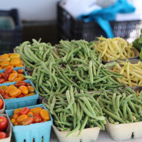 beans at a market table