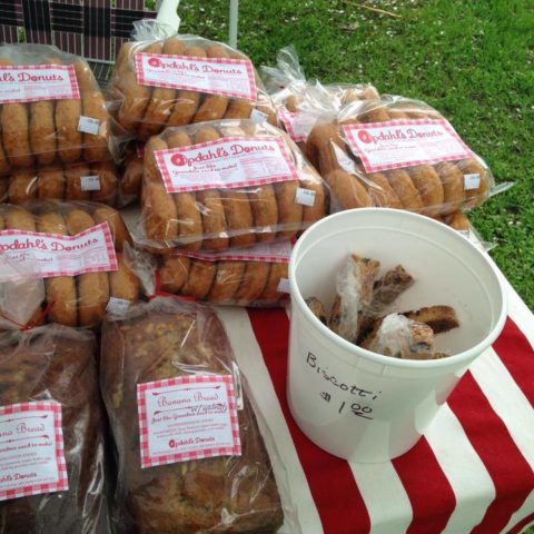 fresh baked goods display