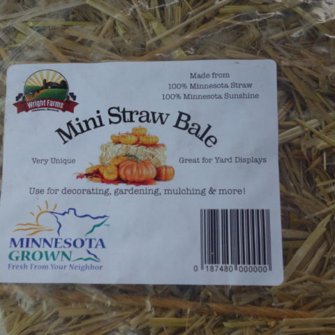 mini straw bale label