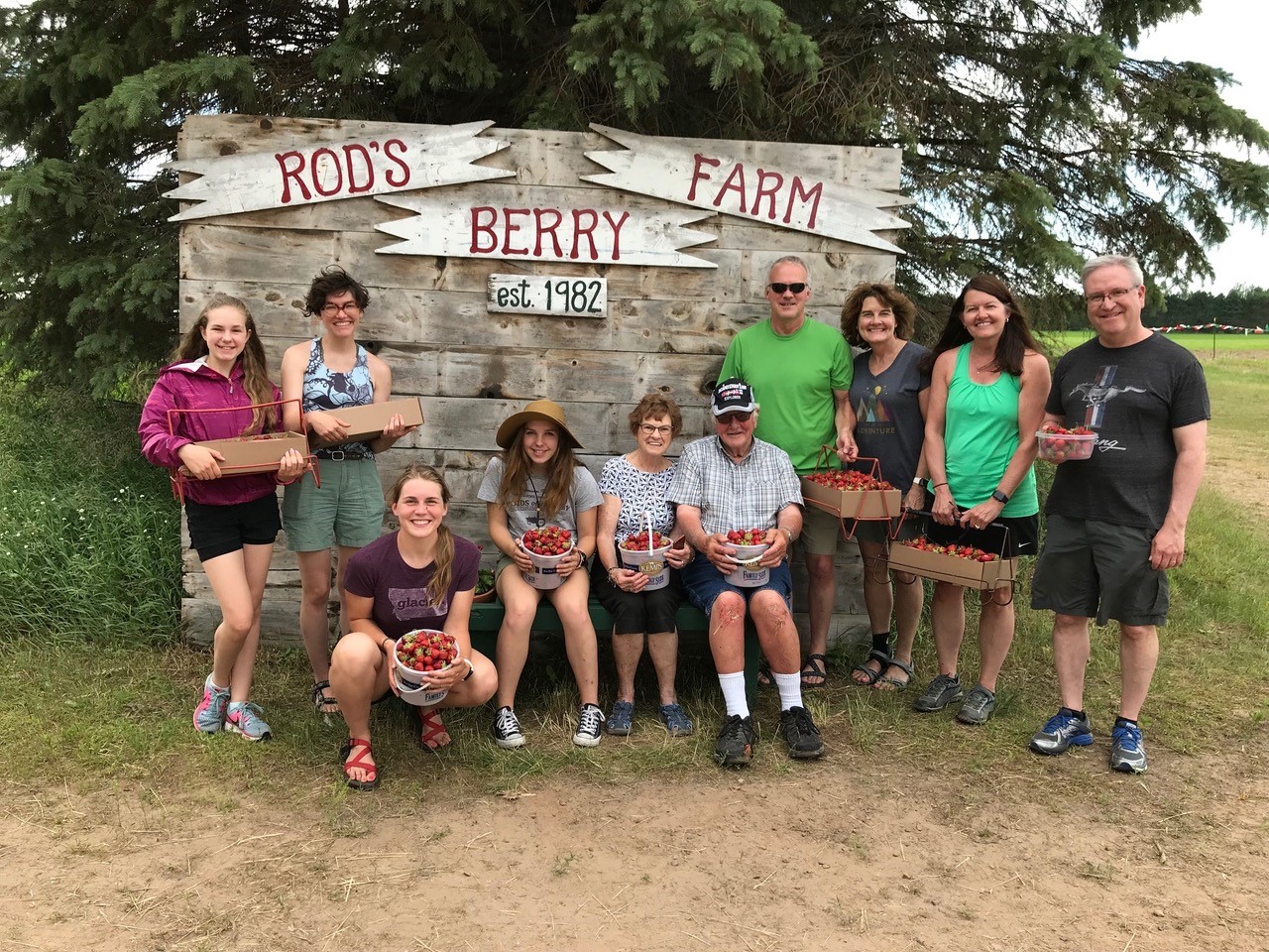 2019 02 06 Rod's Berry Farm Submitted group photo farm sign berry flats