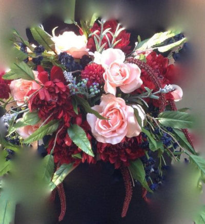 close up of a flower bouquet