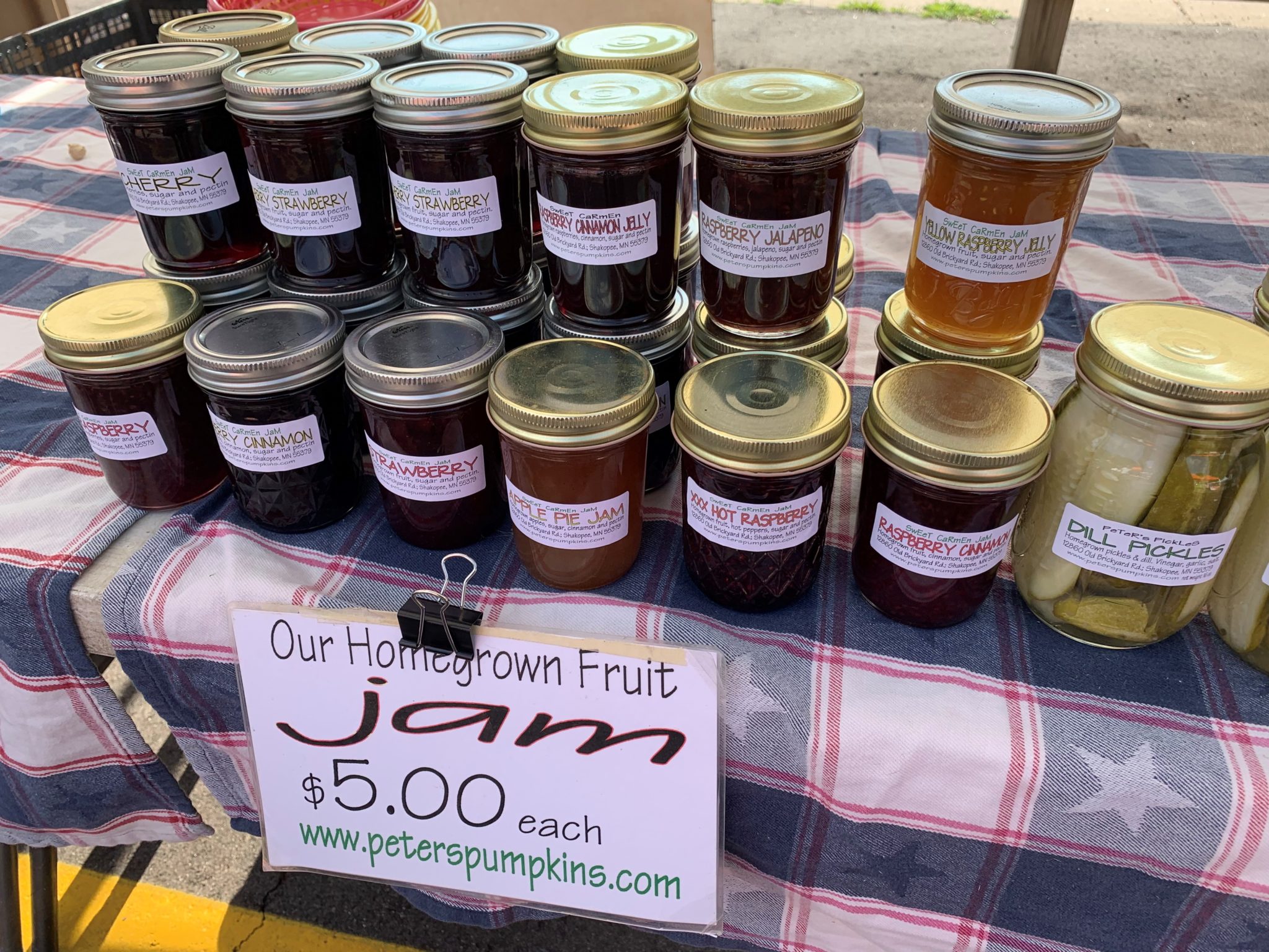 2019 07 24 Taken Peter S Pumpkins And Carmen S Corn Homemade Jam Minnesota Grown