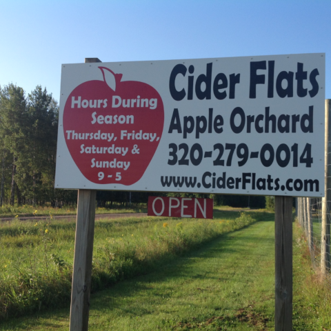 Cider Flats Sign