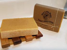 turmeric goat milk soap bar