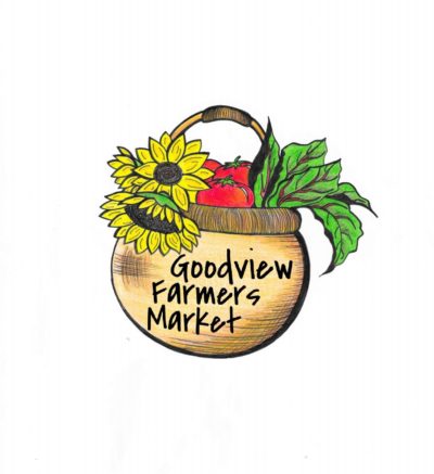 farmers market logo food basket