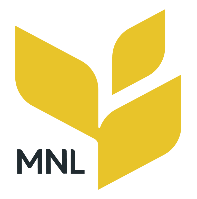 The logo for MNL.