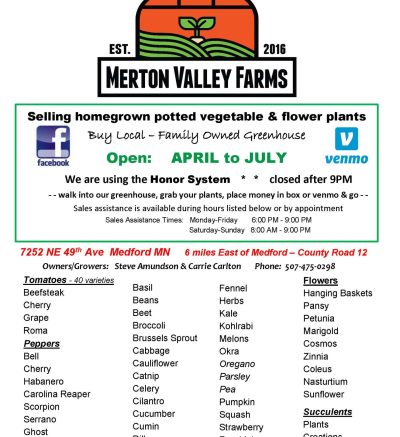 Merton Family Farm flyer
