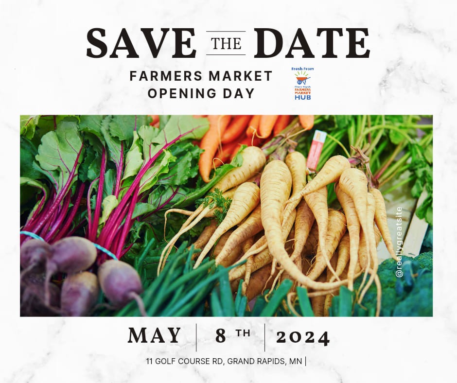 Grand Rapids Farmers' Market Opening Day. May 8, 2024.