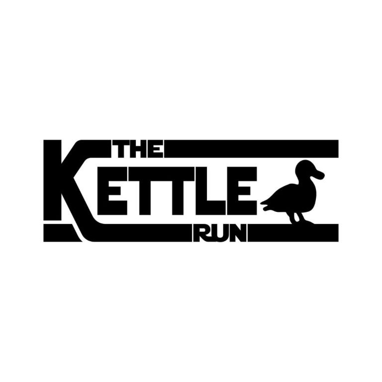 The Kettle Run Logo text with graphic of duck