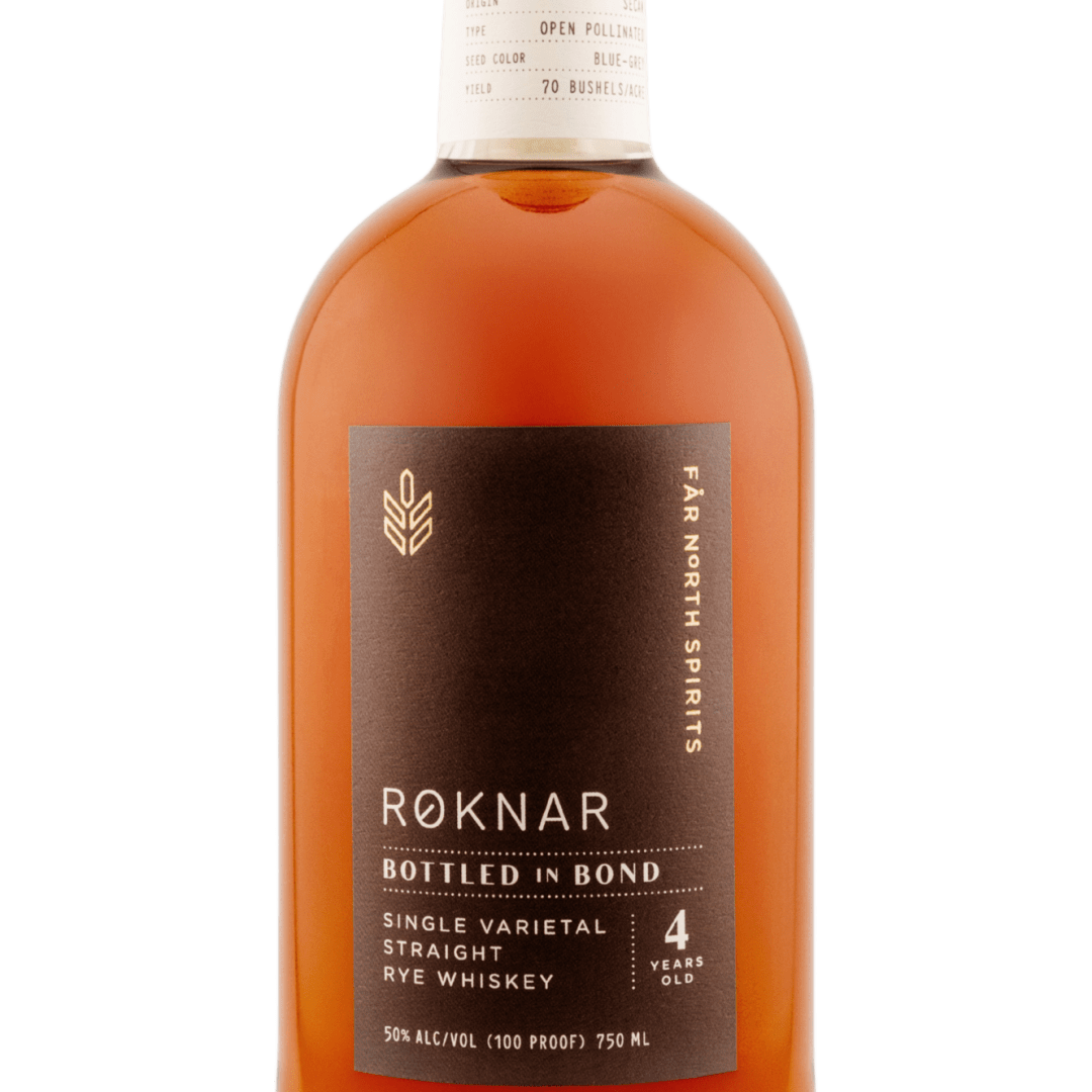 roknmar bottled in bond bottle from far north spirits