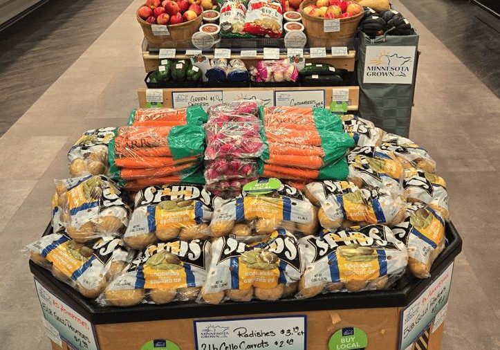 Product display at Wells Marketplace Foods in Wells.